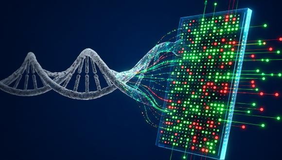 המחשה של השיטה: DNA חופשי מהדם עובר דרך חיישן אופטי, המזהה את הדפוס הביולוגי האופייני לגידול. המחשה של השיטה: DNA חופשי מהדם עובר דרך חיישן אופטי, המזהה את הדפוס הביולוגי האופייני לגידול.