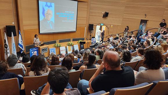 פרופ' נטע זיו בטקס יום הזיכרון ה-30 לרצח רבין